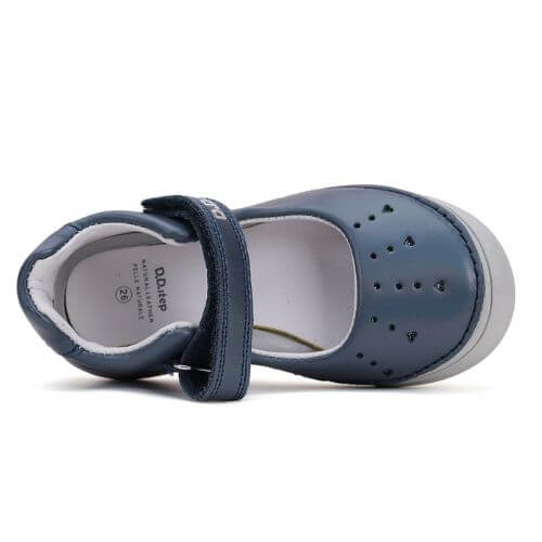 Balerini copii fete din piele DD Step, Albastru – H078-51150