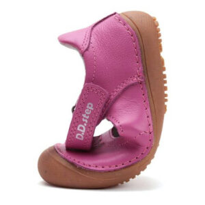 Balerini copii fete Barefoot din piele DD Step, Roz Inchis – H063-51900
