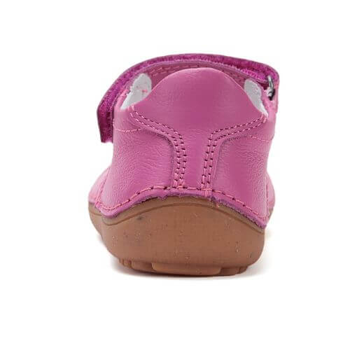 Balerini copii fete Barefoot din piele DD Step, Roz Inchis – H063-51900