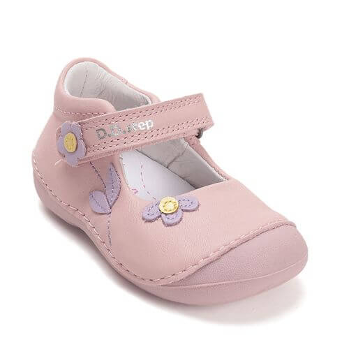 Balerini copii fete din piele DD Step, Roz – H015-61614A