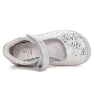 Balerini copii fete din piele DD Step, Alb – H108-61130