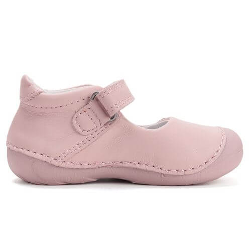Balerini copii fete din piele DD Step, Roz – H015-61614A