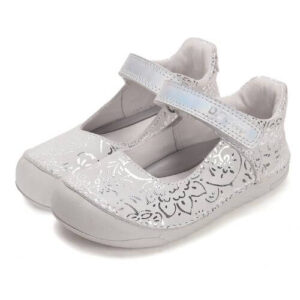 Balerini copii fete din piele DD Step, Alb – H108-61130