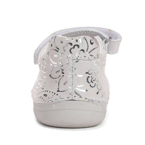 Balerini copii fete din piele DD Step, Alb – H108-61130