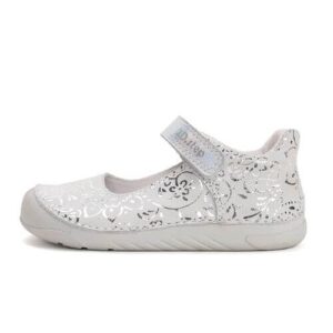 Balerini copii fete din piele DD Step, Alb – H108-61130