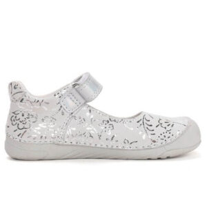 Balerini copii fete din piele DD Step, Alb – H108-61130
