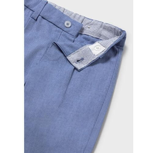 Pantaloni cu in pentru baieti Mayoral, Capri Blue – 1517-49