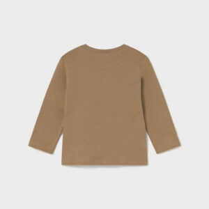 Bluza cu maneca lunga pentru baieti Mayoral, Caramel – 2067-031