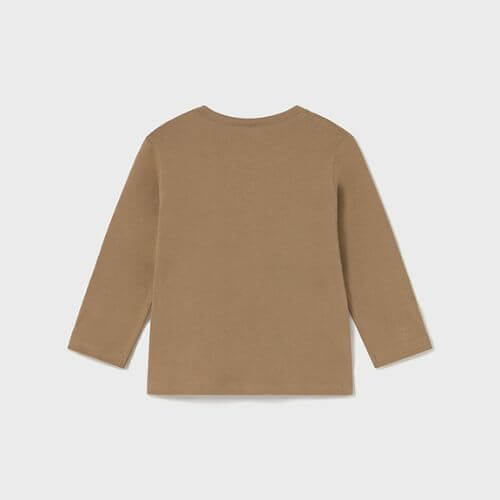 Bluza cu maneca lunga pentru baieti Mayoral, Caramel – 2067-031