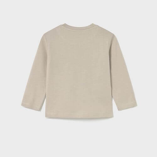 Bluza cu maneca lunga pentru baieti Mayoral, Bej – 2070-066