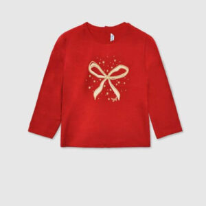 Bluza cu maneca lunga pentru fete Mayoral, Rosu – 116-068