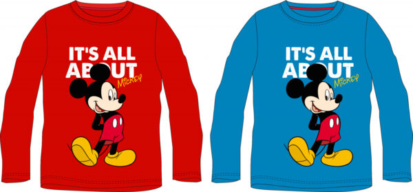 Bluza maneca lunga pentru baieti cu personaj Mickey Mouse – 52-02-A199