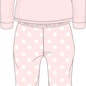 Set Pijama fete cu maneca lunga personaj Minnie Mouse – 52 04 9815