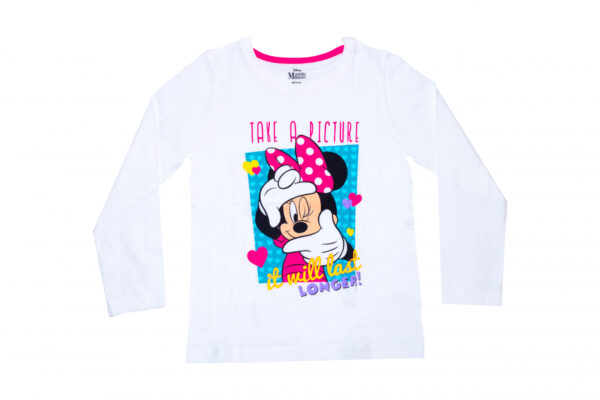 Bluza maneca lunga pentru fete cu personaj Minnie Mouse – 52 02 2885