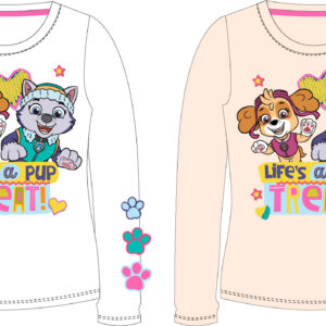Bluza maneca lunga pentru fete cu personaj Paw Patrol – 52 02 2053