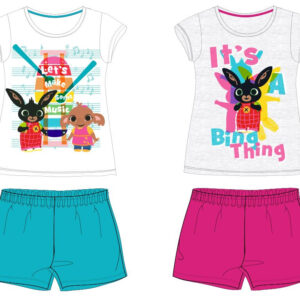 Set Bluza maneca scurta si pantaloni scurti pentru fete cu personaj Bing – 52 04 060