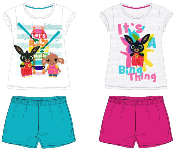 Set Bluza maneca scurta si pantaloni scurti pentru fete cu personaj Bing – 52 04 060 Set Bluza maneca scurta si pantaloni scurti pentru fete cu personaj Bing – 52 04 060