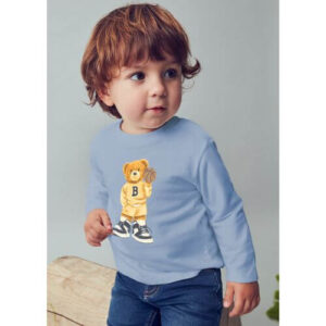 Bluza cu maneca lunga pentru baieti Mayoral, Albastru – 2058-083