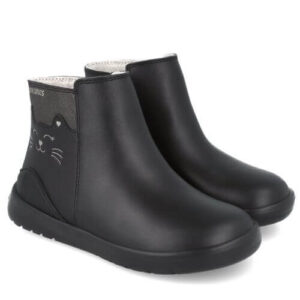 Cizme copii fete din piele imblanite Biomecanics, Negru – 251233-A054FB