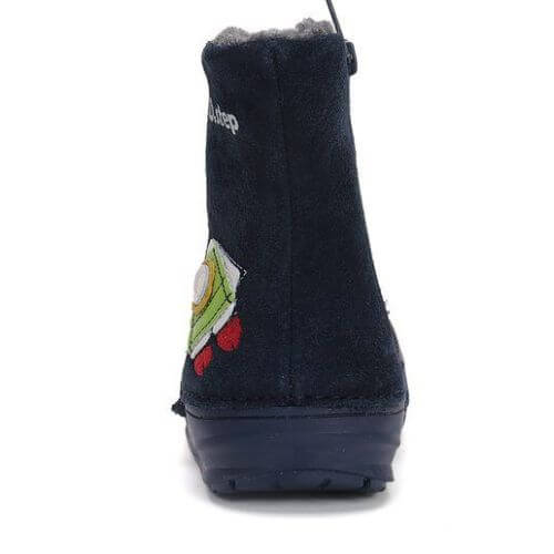Cizme copii baieti din piele imblanite DD Step,Albastru – W071-42496