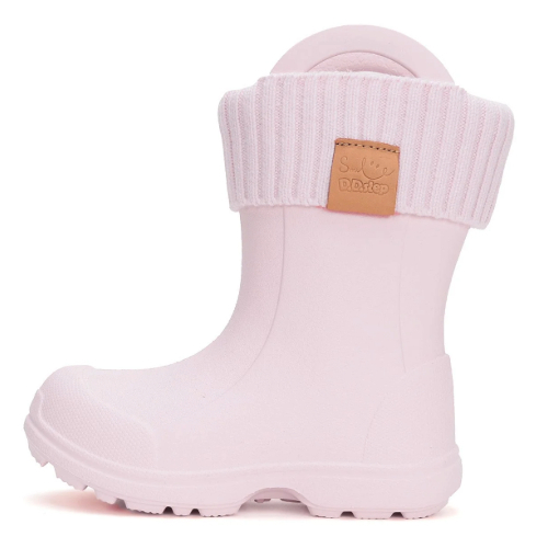 Cizme ploaie copii fete impermeabile DD Step, Roz – I106-42443