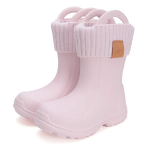 Cizme ploaie copii fete impermeabile DD Step, Roz – I106-42443