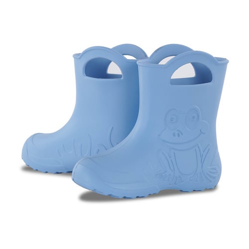 Cizme de ploaie Light Blue Impermeabile, baieti – Camminare EVA cu ciorap detasabil
