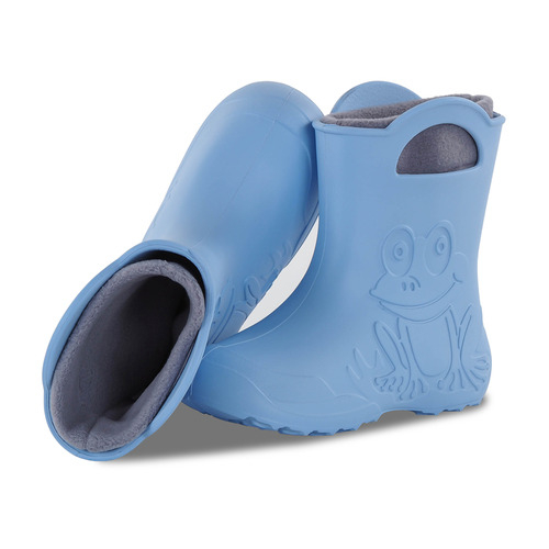 Cizme de ploaie Light Blue Impermeabile, baieti – Camminare EVA cu ciorap detasabil