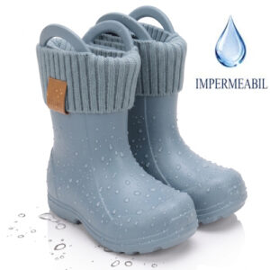 Cizme ploaie copii baieti impermeabile DD Step, Albastru – 106-52859