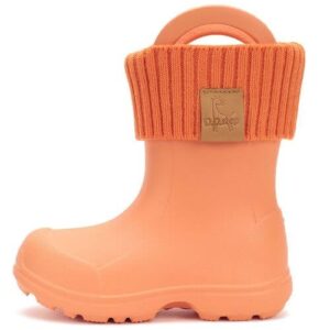 Cizme ploaie copii fete impermeabile DD Step, Portocaliu – 106-52225