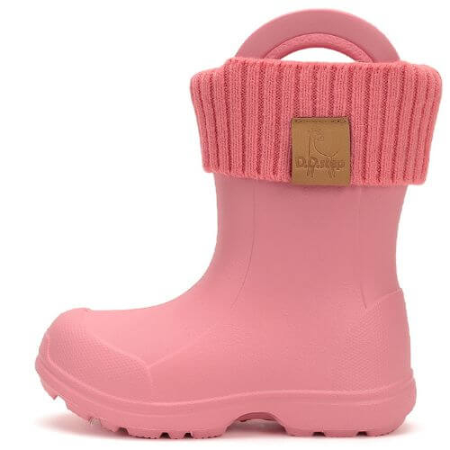 Cizme ploaie copii fete impermeabile DD Step, Roz – 106-52697