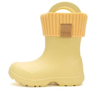 Cizme ploaie copii fete impermeabile DD Step, Galben – 106-52295