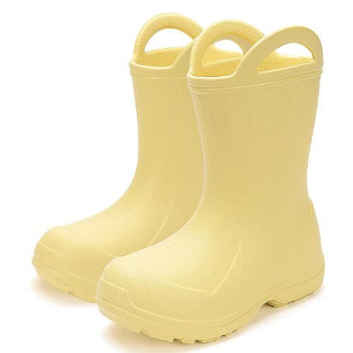 Cizme ploaie copii fete impermeabile DD Step, Galben – 106-52295