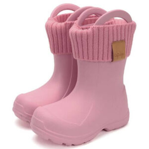 Cizme ploaie copii fete impermeabile DD Step, Roz – 106-52973