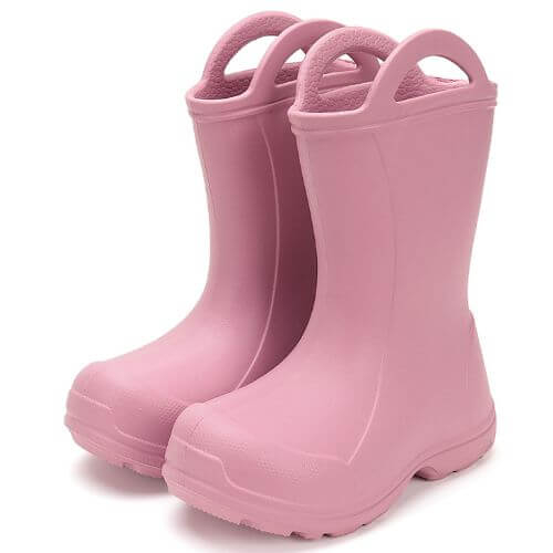 Cizme ploaie copii fete impermeabile DD Step, Roz – 106-52973