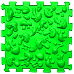 Covoras ortopedic pentru masaj Ortek Dinozauri Puzzle-uri 12 elemente + 8 triunghiuri