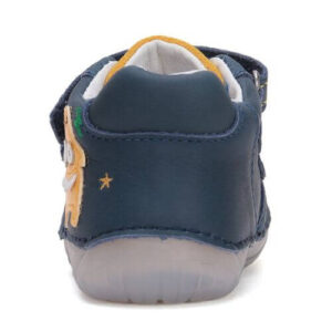 Pantofi copii baieti din piele Barefoot DD Step, Albastru – S070-51698
