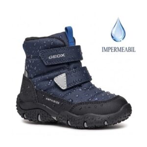 Ghete copii baieti din material sintetic Impermeabile Geox, Albastru – B4620B_0FU50_C4226