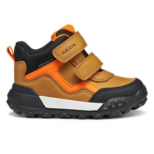 Pantofi sport copii baieti din material sintetic Impermeabile Geox, Maro – B566LB_0MEFU_C2G9B