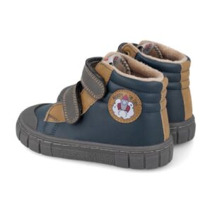 Ghete copii baieti din piele imblanite Botin Urban Garvalin, Bleumarin – 261330-A089