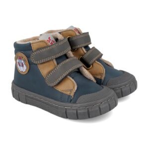 Ghete copii baieti din piele imblanite Botin Urban Garvalin, Bleumarin – 261330-A089