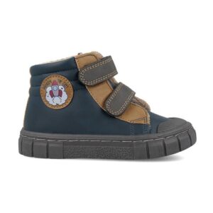 Ghete copii baieti din piele imblanite Botin Urban Garvalin, Bleumarin – 261330-A089