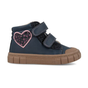 Ghete fete imblanite Garvalin Botin Corazon, Albastru Ocean – 261331-A183