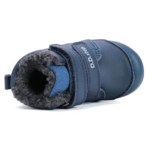 Ghete copii baieti din piele imblanite DD Step, Albastru – W066-52525A