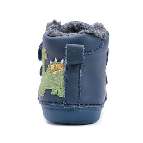 Ghete copii baieti din piele imblanite DD Step, Albastru – W066-52525A