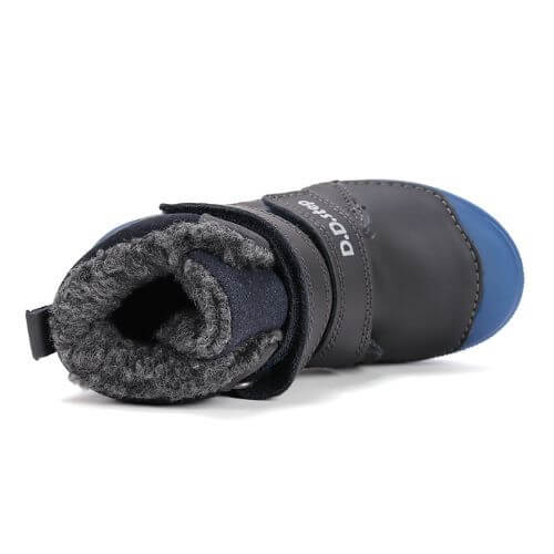 Ghete copii baieti din piele imblanite DD Step, Albastru – W049-52250B