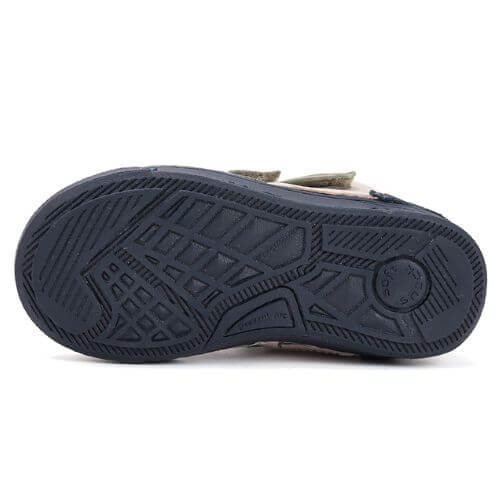 Ghete copii baieti din piele imblanite DD Step, Khaki – W040-52404A