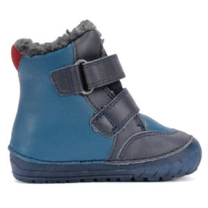 Ghete copii baieti din piele imblanite DD Step, Albastru -W029-52287