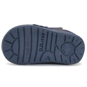 Ghete copii baieti din piele imblanite DD Step, Albastru – W071-42421