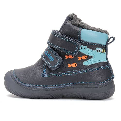 Ghete copii baieti din piele imblanite DD Step, Albastru – W082-52462A Ghete copii baieti din piele imblanite DD Step, Albastru – W082-52462A